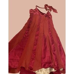 8P BCBGMAXAZRIA Red Sleeveless Dress